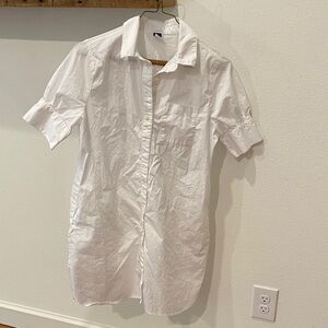 White Button Down Dress